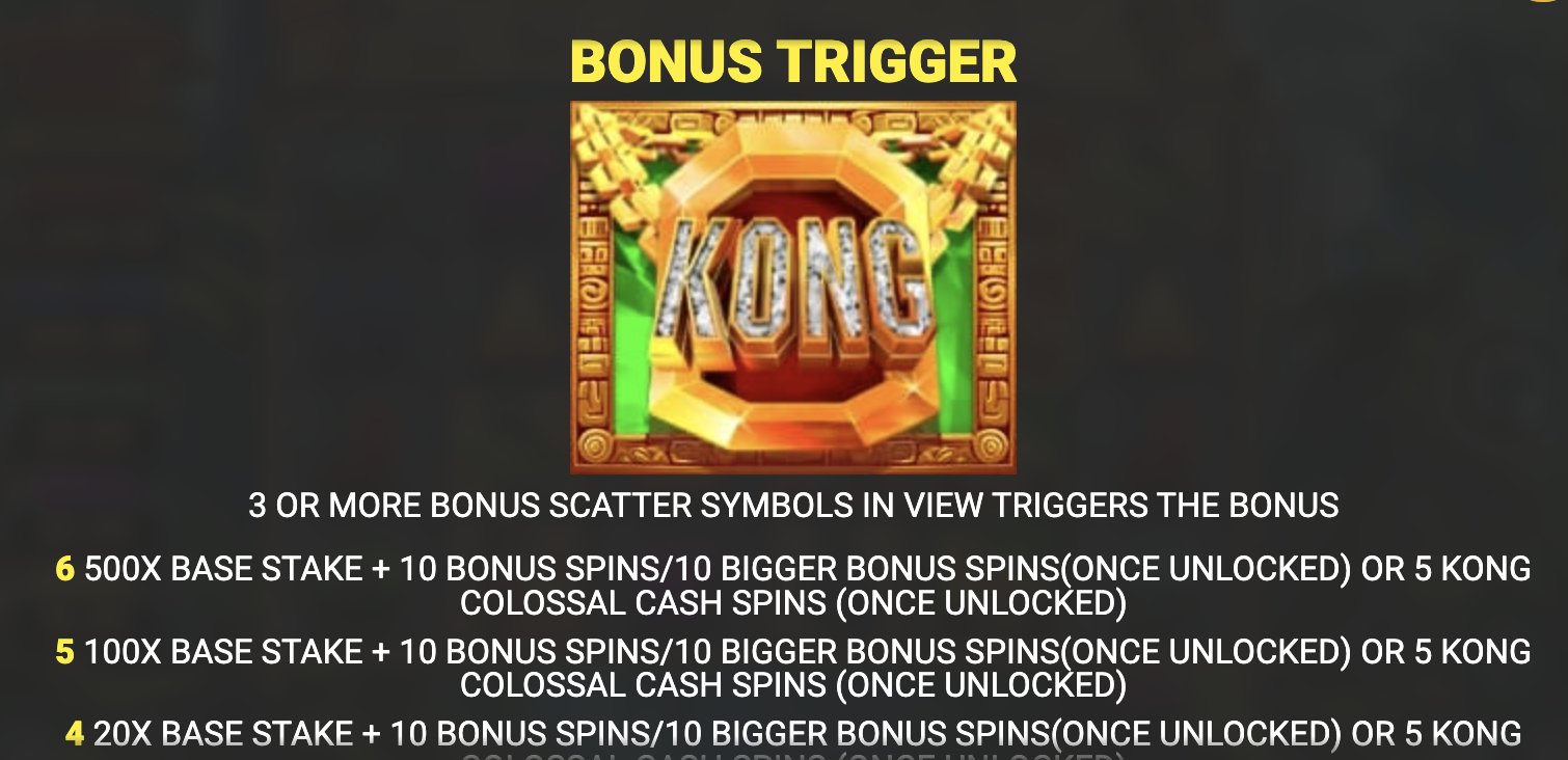 Bonus Scatter Symbols Trigger
