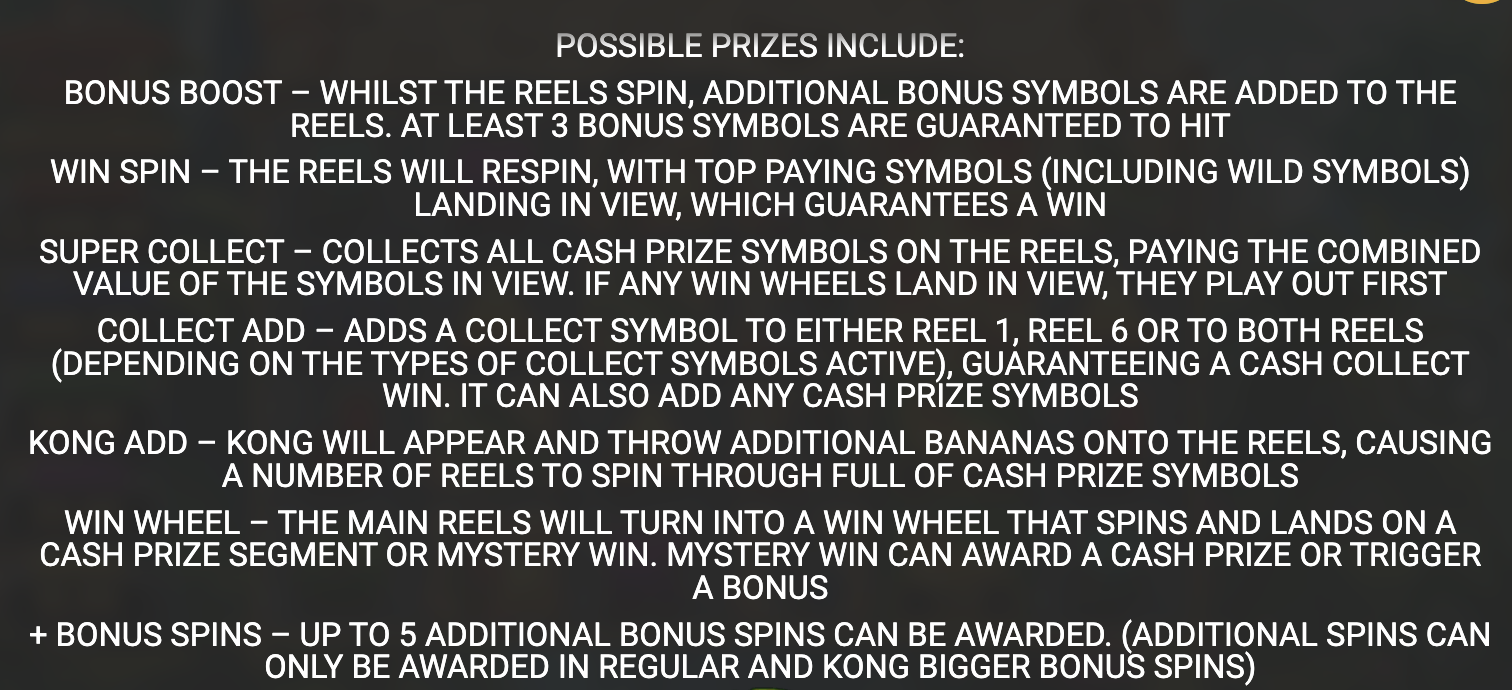 Possible Prizes Bonus Boost